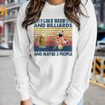 I Like Beer And Billiards And Maybe 3 People Women Graphic Long Sleeve T-shirt Gifts for Her