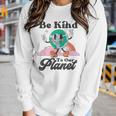 Be Kind To Our Planet Retro Cute Earth Day Save Your Earth Women Long Sleeve T-shirt Gifts for Her