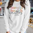 Mental Health Matters Awareness Retro Psychologist Women Women Long Sleeve T-shirt Gifts for Her