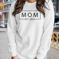 Mom Est 2023 Promoted To Mother 2023 First Women Long Sleeve T-shirt Gifts for Her