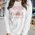 Sister Of Little Miss Onederful 1St Bday Boho Rainbow Women Long Sleeve T-shirt Gifts for Her