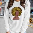 Teacher Black History Month African American Melanin Woman Women Graphic Long Sleeve T-shirt Gifts for Her