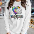 Tie Dye Volleyball Game Day Vibes Volleyball Mom Game Day Women Long Sleeve T-shirt Gifts for Her