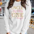 Uncle Of Little Miss Onederful 1St Birthday Family Matching Women Graphic Long Sleeve T-shirt Gifts for Her