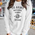 Us Army National Guard American Flag Retired Army Veteran Women Long Sleeve T-shirt Gifts for Her