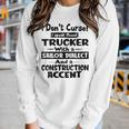 Womens I Dont Curse I Speak Fluent Trucker With A Sailor Dialect Women Graphic Long Sleeve T-shirt Gifts for Her