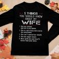 5 Things You Should Know About My Wife Has Tattoos On Back Women Graphic Long Sleeve T-shirt Funny Gifts
