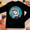 Adorable Husky Astronaut For Husky Dog Lovers Mom Dads Women Long Sleeve T-shirt Unique Gifts