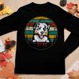 Australian Shepherd Dog Fathers Day Xmas For Dad Mom Women Graphic Long Sleeve T-shirt Funny Gifts