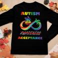 Autism - Red Instead Infinity - Acceptance Butterfly Women Long Sleeve T-shirt Unique Gifts