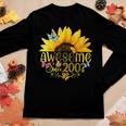 Awesome Since 2007 Sunflower 16Th Birthday Vintage 2007 Women Graphic Long Sleeve T-shirt Funny Gifts