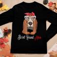 Basset Hound Mom Tshirt Birthday Outfit Women Long Sleeve T-shirt Unique Gifts