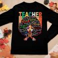 Black Teacher Educator Magic Africa Proud History Men Women V3 Women Graphic Long Sleeve T-shirt Funny Gifts