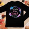 Blessed To Be Called Mom And Mormor Cute Colorful Floral Women Graphic Long Sleeve T-shirt Personalized Gifts