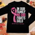 Breast Cancer Support Family Women Breast Cancer Awareness Women Long Sleeve T-shirt Unique Gifts