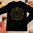 Buddha Lotus Mandala Vintage Sacred Yoga Zen Meditation Gift Women Graphic Long Sleeve T-shirt Funny Gifts