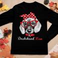 Dachshund Mom For Doxie Wiener Lovers Mothers Day Gift Women Graphic Long Sleeve T-shirt Funny Gifts