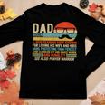 Dad Moustache Fathers Day Christian Prayer Father In Law Women Long Sleeve T-shirt Unique Gifts