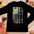 Deer Hunting American Flag 4Th Of July Fathers Day Christmas Women Graphic Long Sleeve T-shirt Funny Gifts