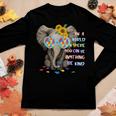 Elephant Autism Be Kind Autism Awareness Girls Boys Women Long Sleeve T-shirt Unique Gifts