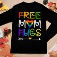 Free Mom HugsRainbow Heart Lgbt Pride Month 1677 Women Graphic Long Sleeve T-shirt Funny Gifts