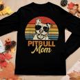 Funny Dog Pitbull Mom Pittie Mom Mothers Day  Women Graphic Long Sleeve T-shirt Personalized Gifts
