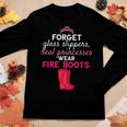 Funny Firefighter Women Fire Fighter Humorous Female Gift Women Graphic Long Sleeve T-shirt Funny Gifts