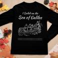 Galilee Seas Storms Religious Christians Christianity Israel Women Long Sleeve T-shirt Unique Gifts