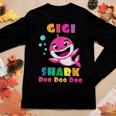 Gigi Shark Funny Mothers Day Gift For Womens Mom Women Graphic Long Sleeve T-shirt Funny Gifts
