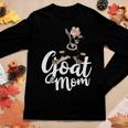 Goat Mom Funny Goat Lover Or Goat Farmer Cute Art Women Graphic Long Sleeve T-shirt Funny Gifts