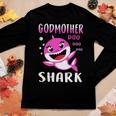 Godmother Shark Doo Doo Christmas Mothers Day Gifts Women Graphic Long Sleeve T-shirt Funny Gifts