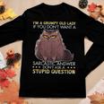 Im A Grumpy Old Lady If You Dont Want A Sarcastic Cat Women Long Sleeve T-shirt Unique Gifts Im A Grumpy Old Lady If You Dont Want A Sarcastic Cat Women Long Sleeve T-shirt Unique Gifts