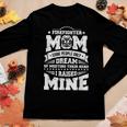 I Raised My Hero Proud Firefighter Mom Print Women Graphic Long Sleeve T-shirt Funny Gifts