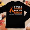 I Wear Orange For My Mom Raise Multiple Sclerosis Awareness Women Graphic Long Sleeve T-shirt Funny Gifts