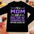 Im A Mom & Doctor Of Chiropractic Nothing Scares Me Women Graphic Long Sleeve T-shirt Funny Gifts