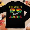 Womens Jamaica 2023 Here We Come Matching Family Dream Vacation Women Long Sleeve T-shirt Unique Gifts