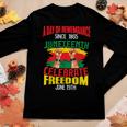Junenth Since 1865 Celebrate Freedom Afican Womens Mens Women Long Sleeve T-shirt Unique Gifts