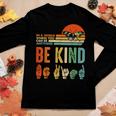 Be Kind Autism Awareness Asl Mom Teacher Kindness Women Long Sleeve T-shirt Unique Gifts