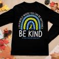 Be Kind Rainbow World Down Syndrome Awareness Day Women Long Sleeve T-shirt Unique Gifts