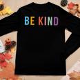 Be Kind - Throwback Retro - Positive Quote - Classic Women Long Sleeve T-shirt Unique Gifts