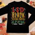 L&D Black History Month Nurse Crew Labor And Delivery Nurse Women Graphic Long Sleeve T-shirt Funny Gifts