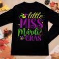 Little Miss Mardi Gras Funny Mardi Gras 2023 Women Graphic Long Sleeve T-shirt Funny Gifts