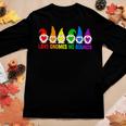 Love Lgbt Rainbow Gnomes Lgbtq Couple Squad Gay Lesbian Women Long Sleeve T-shirt Unique Gifts