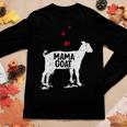 Mama Goat Shirt Farmer Lover Women Long Sleeve T-shirt Unique Gifts