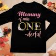 Mommy Of Miss One Derful 1St Birthday Girl 1St Birthday Women Long Sleeve T-shirt Unique Gifts