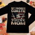 My Favorite Coastie Calls Me Mom Coast Guard Mom Coast Guard Women Graphic Long Sleeve T-shirt Funny Gifts