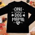 Womens One Lucky Dog Mama Shirt St Patrick Day Cute Dog Mom Women Long Sleeve T-shirt Unique Gifts