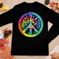 Peace Sign Love Tie Dye 60S 70S Hippie Costume Girls Women Women Long Sleeve T-shirt Unique Gifts