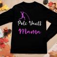 Womens Pole Vault Mama Track And Field Mother Vaulter Vaulting Mom Women Long Sleeve T-shirt Unique Gifts