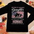 Proud World War 2 Veteran Daughter Ww2 Grandchild Gifts Women Graphic Long Sleeve T-shirt Funny Gifts